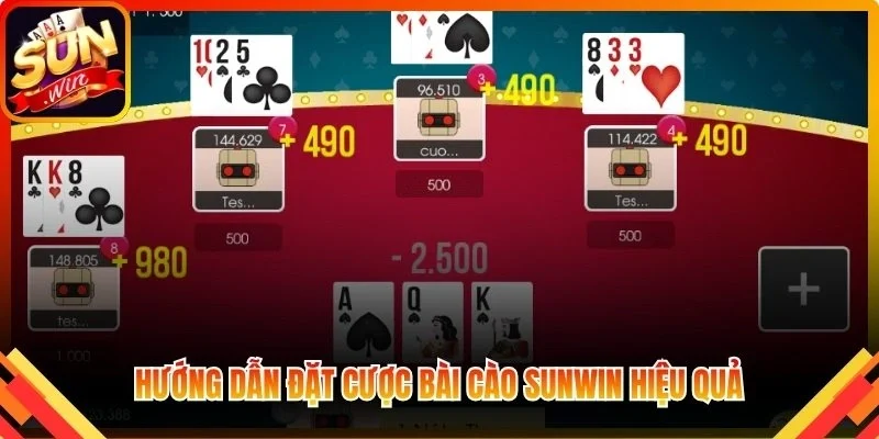 Hướng dẫn đặt cược Bài Cào Sunwin hiệu quả