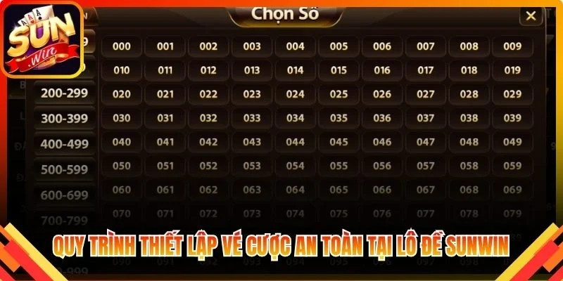 Quy trình thiết lập vé cược an toàn, siêu tốc tại Lô Đề Sunwin