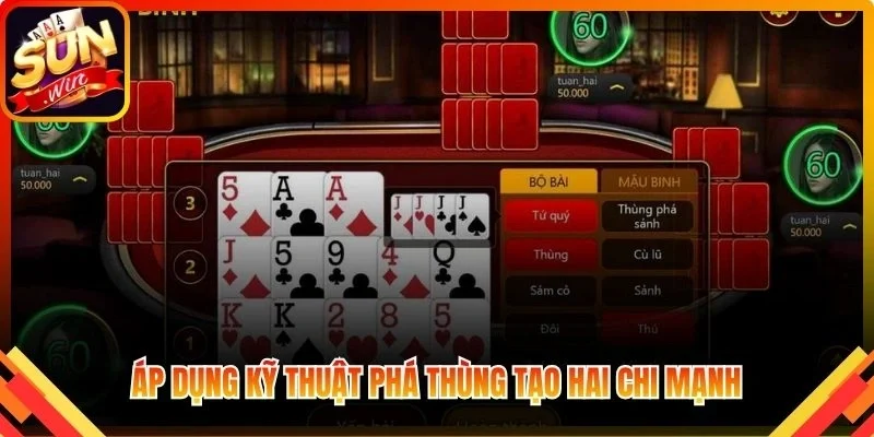 Áp dụng kỹ thuật phá thùng tạo hai chi mạnh